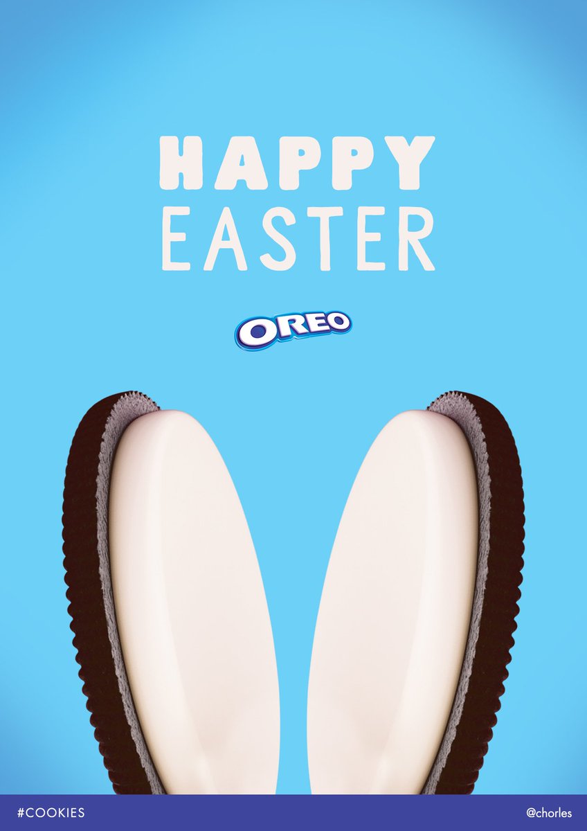 Chorles's tweet photo. Happy easter from @Oreo @OneMinuteBriefs #COOKIES 🍪#GaspTakeover #Creative #Advertising @Gasp_4 @MDLZ #copywriting https://t.co/vO7EVAJLWN