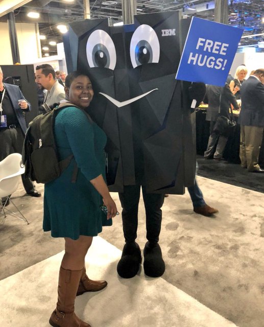 micaurus's tweet photo. Mainframe Mike is making friends and giving out some free hugs! Missed him? Make your way to the Modern Infrastructure Campus at #think2018 later on today and take your 📸 #SystemsSelfie https://t.co/h0joUrOGx8 https://t.co/7q2mYSEEu1 https://t.co/NI3vSzePvS