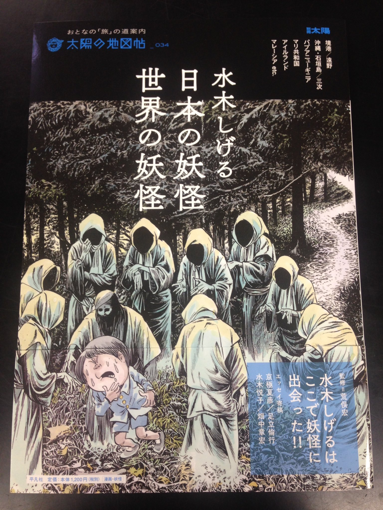 平凡社ライブラリー 買いたくて鼻血でそう 水木しげる 日本の妖怪 世界妖怪 枕元に置いてニタニタしたい 水木しげるが訪ねた日本と世界約60ヶ国 地域を妖怪図とともに旅する 取材の軌跡をたどる地図や初公開の手土産やコレクション部屋 そして