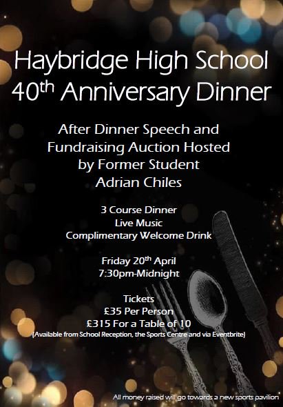 HaybridgeSchool's tweet photo. Don't be disappointed - secure your tickets for this event by Thursday 29th March https://t.co/oTKKSoOihr