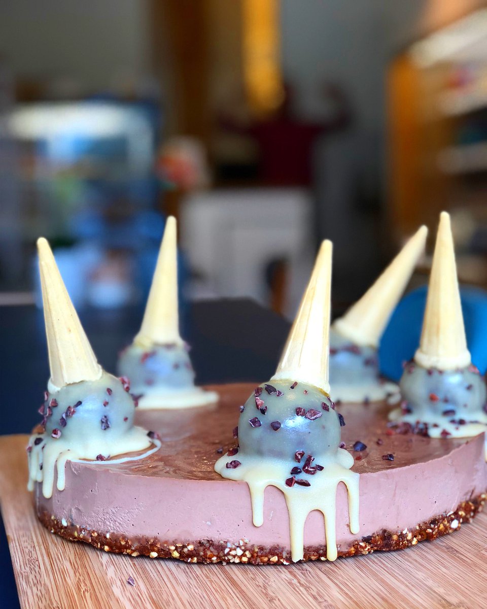 GramsEdinburgh's tweet image. Chocolate and salted caramel birthday cake with peanut butter balls and “white chocolate”