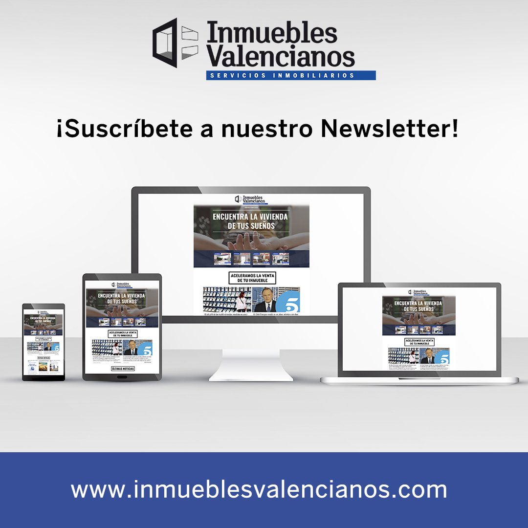 InmValencianos's tweet photo. ¿Quieres estar al día de las novedades del sector inmobiliario?
➡ https://t.co/Z5Lp0qBTQA ⬅ 
¡Suscríbete a nuestra Newsletter! Artículos de interés, consejos de compraventa y alquiler, promociones...¡y mucho más!

#InmueblesValencianos #inmobiliaria #email https://t.co/kl8RtNpZPD