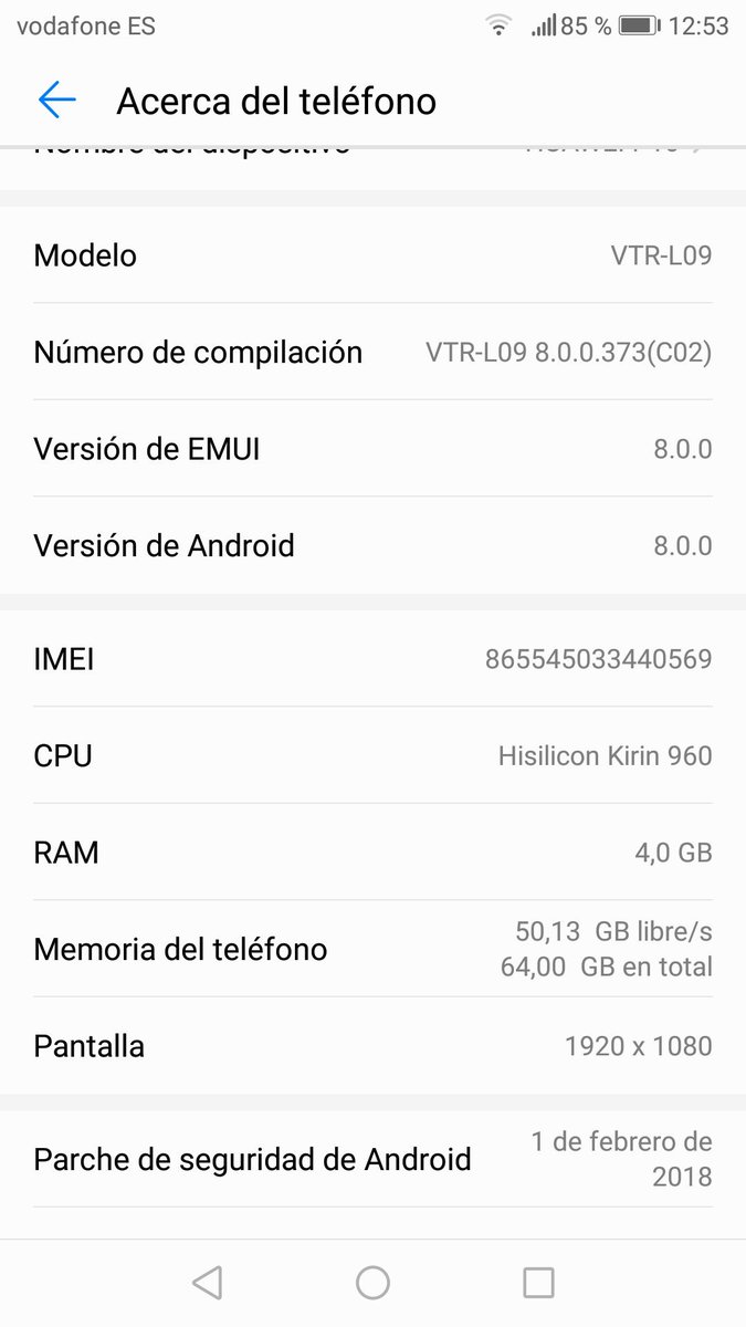 ruma_niCO's tweet image. Por fin ha llegado #AndroidOreo para #HuaweiP10 con #Emui8 Gracias @HuaweiMobileESP