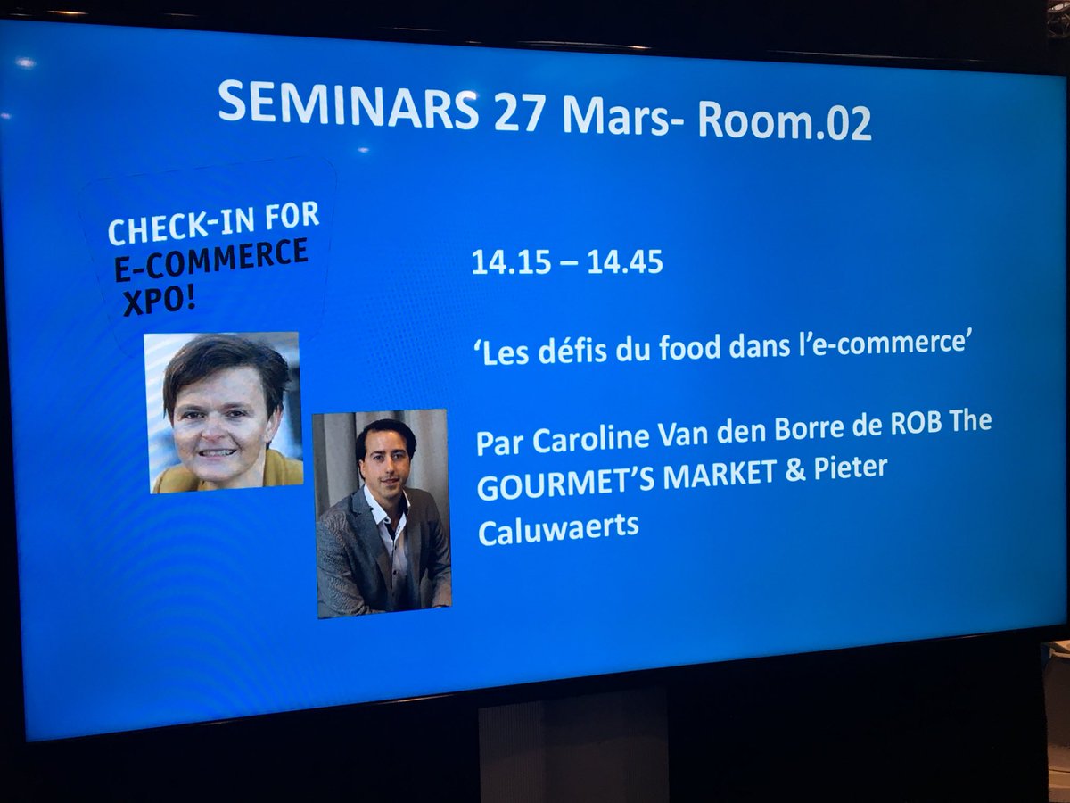 We are presenting our customer case Rob The Gourmets’ market on @eCommerce_XPO #ecommerce #food questions? Info@phpro.be or <a href="/CaluTweets/">Pieter Caluwaerts</a>