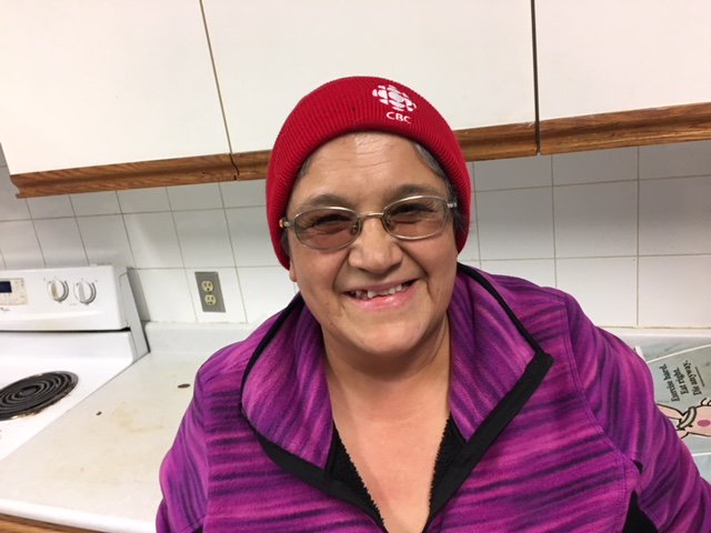 erikjwhite's tweet photo. Our #attawapiskat weather forecaster today on @MorningNorth Stella Lazarus. She took her job very seriously. Did two takes and asked several opinions on how to translate "flurries" into Cree. #cbc https://t.co/LGAOYCEKUF