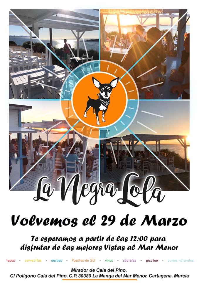 Reapertura Chiringuito La Negra Lola. 29 de marzo. 12:00