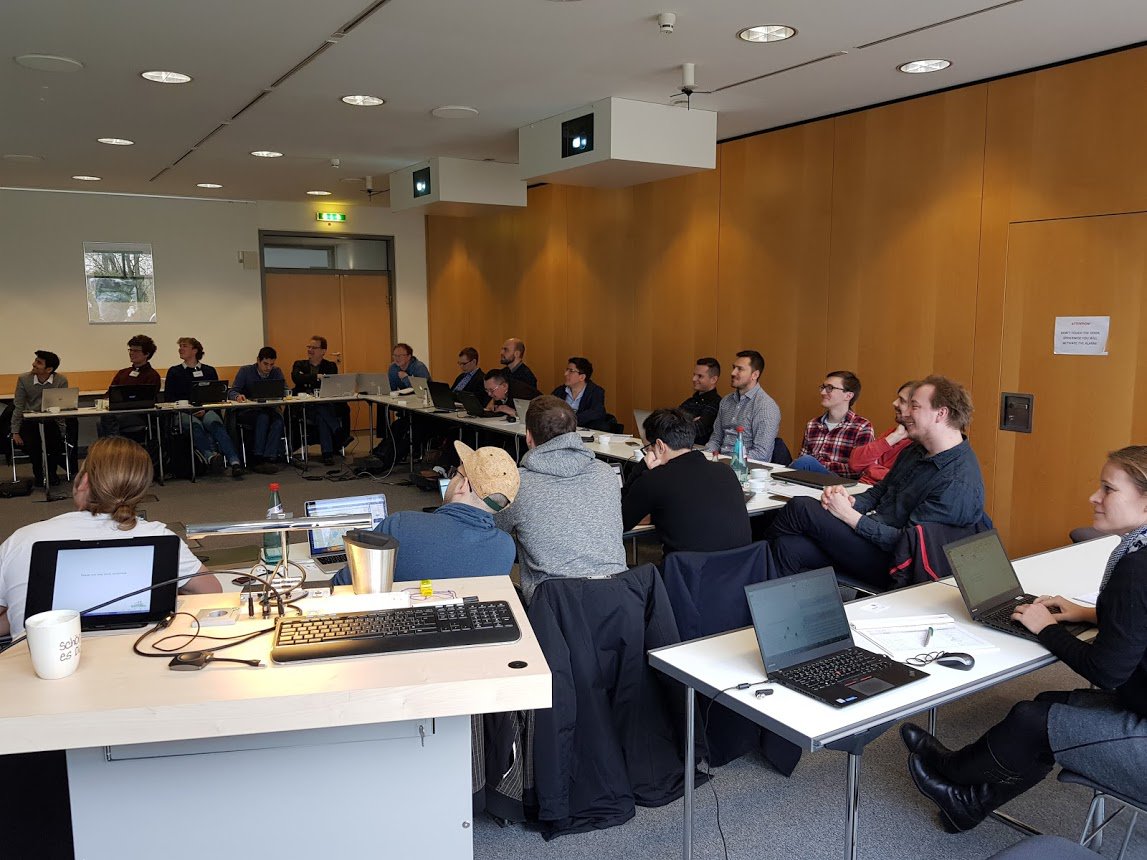 DataBio_eu's tweet image. #Dataholics meet today in Darmstadt & they work to develop applications & solutions for #agriculture #fishery & #forestry. Our #CodeCamp #hackathon is reality and we are looking forward to the results! Good luck to all! #innovation #bigdata #datathon