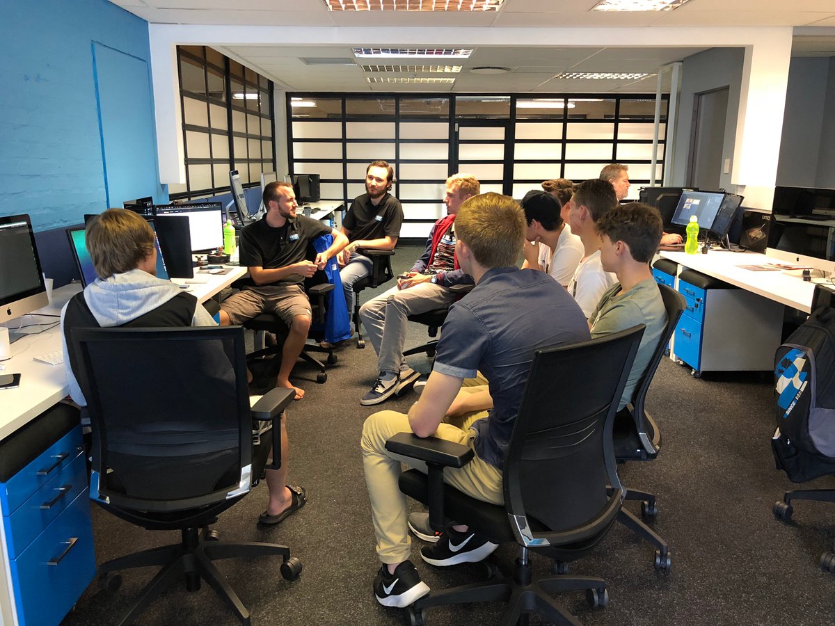 FuzzyLogicAR's tweet photo. For the last couple of days we have been imparting some pearls of wisdom (we hope) to some Grade 11 students from Glenwood House. Awesome to have you with us guys! https://t.co/Ew8L8RFXn7