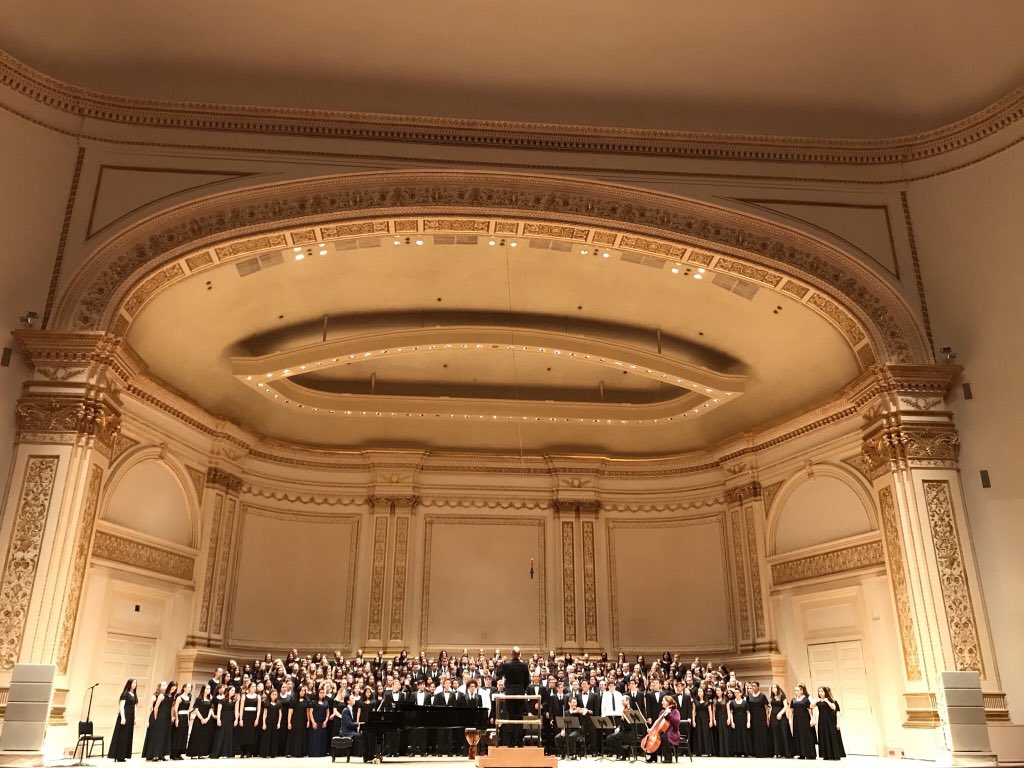 We travel in a pack...all the way to the historic Carnegie Hall! Clarkston Choir Director Mike Peterson and the CHS Madrigals have arrived in New York City to perform on America’s greatest stage with choirs from all over the U.S. Way to represent Clarkston, Mads! #SingToInspire