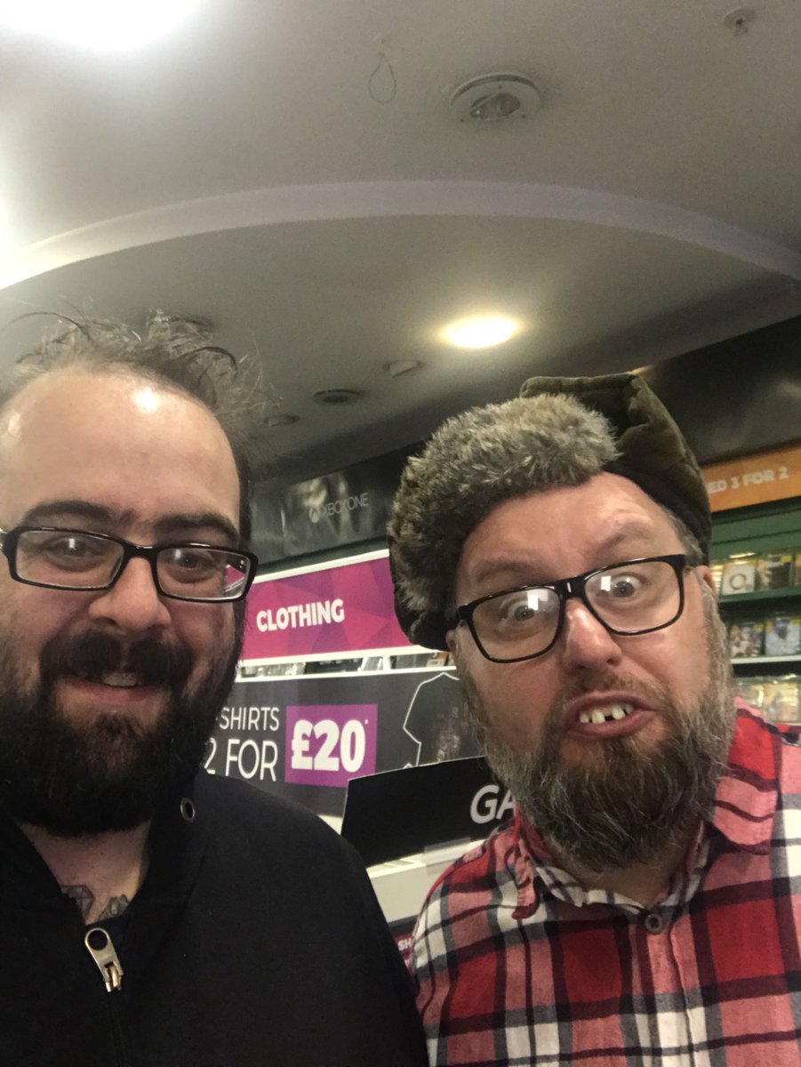 the_haywood's tweet photo. Selfie with the legend that is Steve from @GAMETelford @UbisoftUK @GAMEdigital #OutPostClaimed #OverThrowEdensGate can’t wait to start playing #farcry5 https://t.co/rsWKzSUy3w