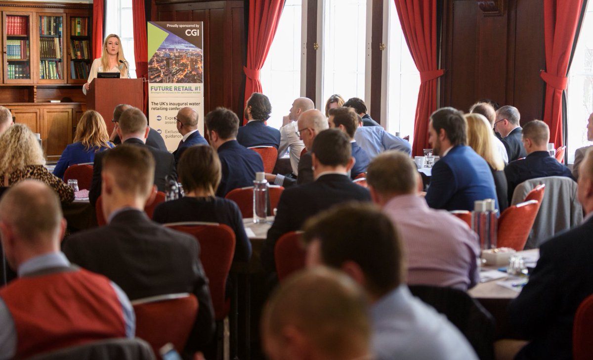 uw_wwt's tweet photo. The launch of our #FutureRetail1 conference was a huge success, with fascinating discussions & updates straight from the open #water market.
Thank you to all speakers, delegates, exhibitors and our sponsors @CGI_UKNEWS for making it an event to remember! https://t.co/2cOvolIB3E