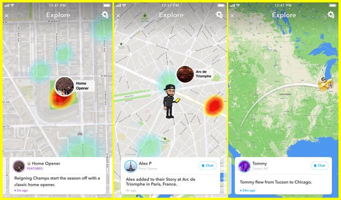 Socialitemedia2's tweet photo. Snapchat may still be getting a lot of heat for their redesign, but the company is continuing to devote resources to build out Snap  Map, the map-based feature it introduced last year. https://t.co/JXhIwkqDSB #snapchatupdate #DigitalMarketing #TuesdayThoughts https://t.co/MShH6JkH30