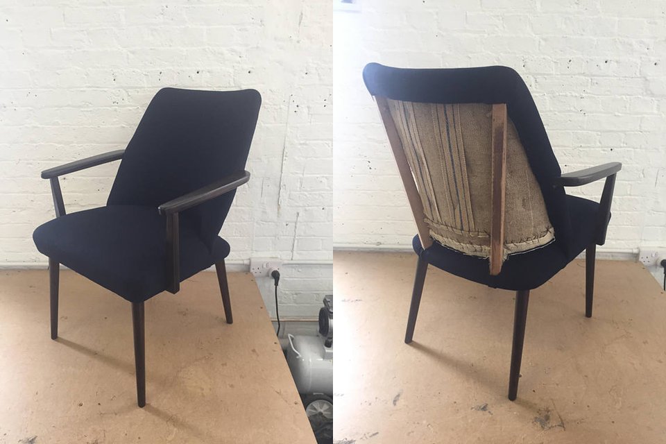 mywarehousehome's tweet photo. Breathe new life into cherished pieces with refreshed upholstery by @sharpandsimpson. Which style would you choose: a deconstructed armchair or a colourful chic cocktail chair? #upholstery #uniquechairs https://t.co/gEyKs6WISQ
