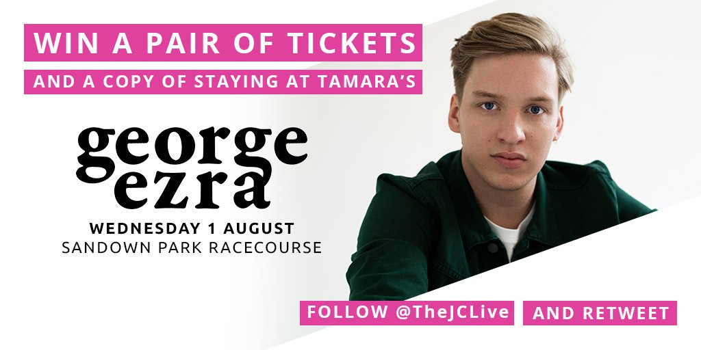 TheJCLive's tweet image. To celebrate the release of #StayingAtTamaras - we're giving away x2 tickets to see @george_ezra live at Sandown Park Racecourse PLUS a copy of the new album! 😎

Enter to #win: Retweet and follow @TheJCLive

Winner will be announced 4th April.