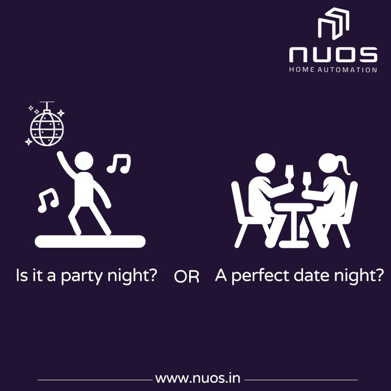 NuosSmartHome's tweet photo. Is it a party night or a romantic date night? Well, worry not! We've got you covered! 😁
Create a perfect lighting ambience as per the occasion with NUOS LIghting Solutions! #lightingsolution #automaticlights #IoT #InternetofThings #smarthome #homeautomation #homeauotmationsystem https://t.co/dZZQAubLuy