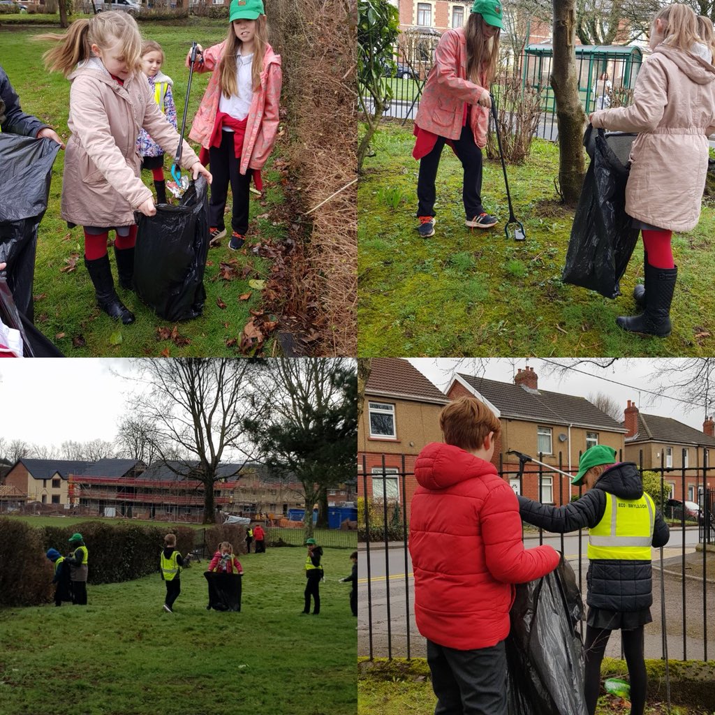 YGCwmbran's tweet photo. Mae plant yr eco-bwyllgor wedi gweithio’n galed i dacluso’r parc lleol bore ‘ma, gyda 6 bag o sbwriel. / The eco-committee members have worked hard to clean the local park this morning, clearing 6 bags of rubbish. #ecobwyllgorygc @torfaencouncil #TorfaenSpringClean https://t.co/h96nmqzOuI