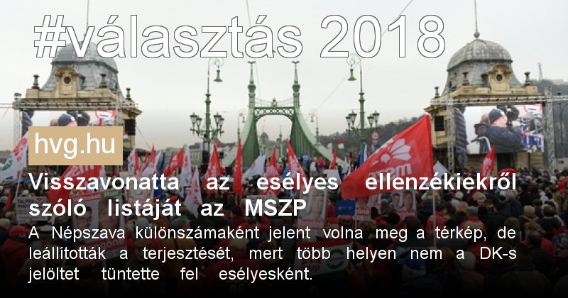 kozoshir's tweet photo. Visszavonatta az esélyes ellenzékiekrõl ...  #mszp #népszava #parlamenti választások - https://t.co/qlAYMQQie8 https://t.co/Dk0jlc2Eil