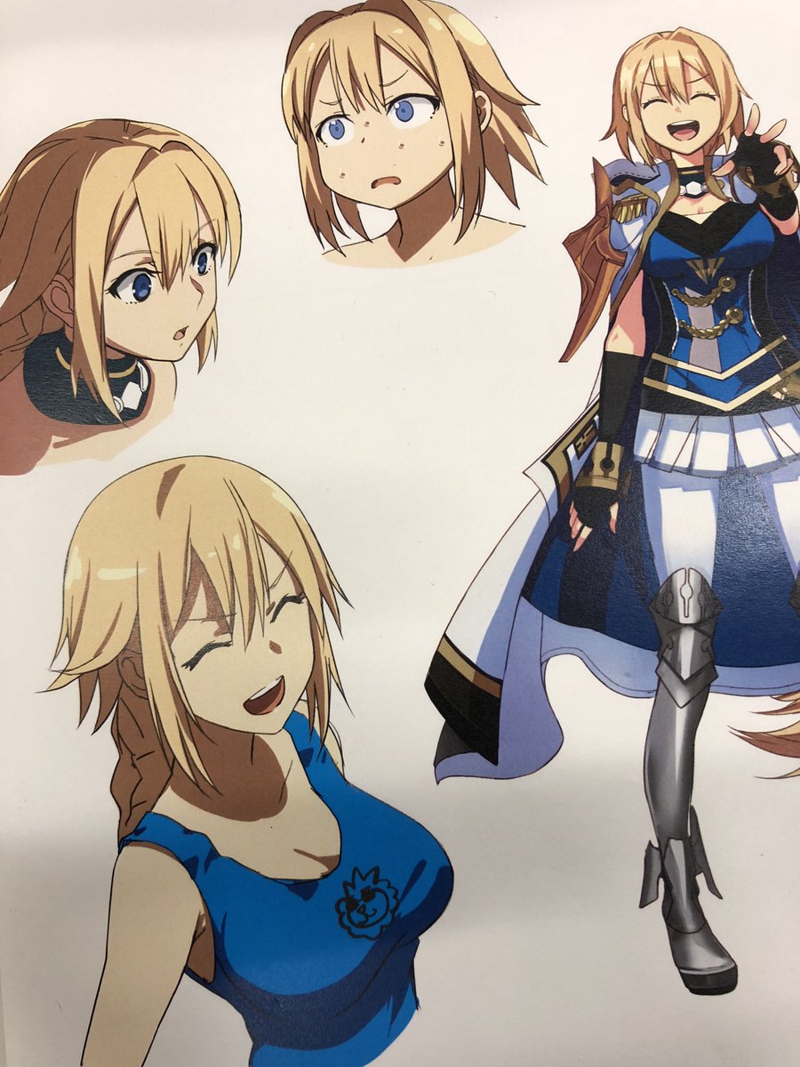 岩野弘明さんのツイート アニメの表情参考用に用意してもらった団長アーサーの絵資料