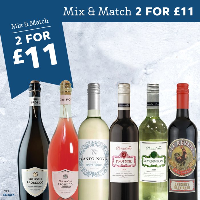 ⭐2 for £11 EUROPEAN WINE SALE⭐ 

Having family or friends over this Easter? Stock up on a few bottles of our tasty European wine! 

For more offers, visit supervalu.co.uk/leaflet

#SuperValu #WineOffers