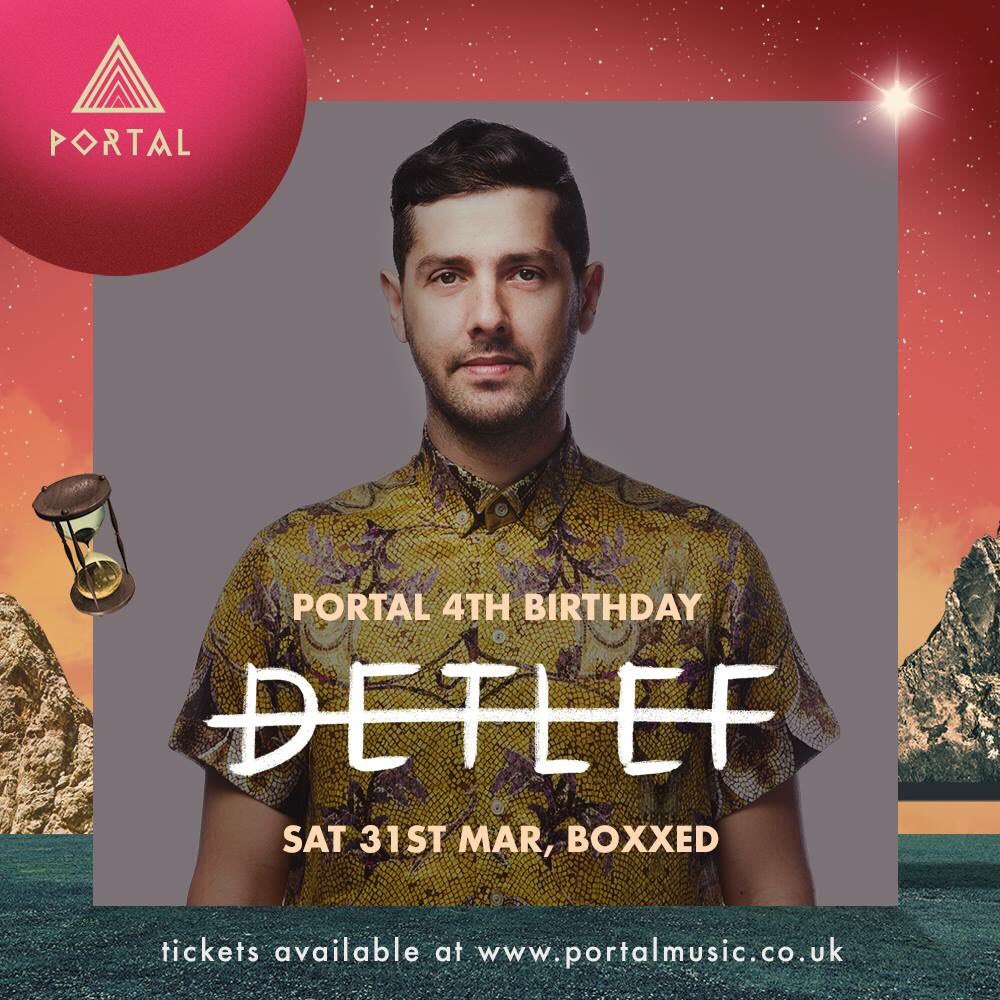PortalMusic4's tweet photo. Who’s ready for @DetlefMusic B2B @Latmun for 3 hours this Saturday?!

This will sell out online today!

https://t.co/FNinb4805G https://t.co/ruOuP2qctC
