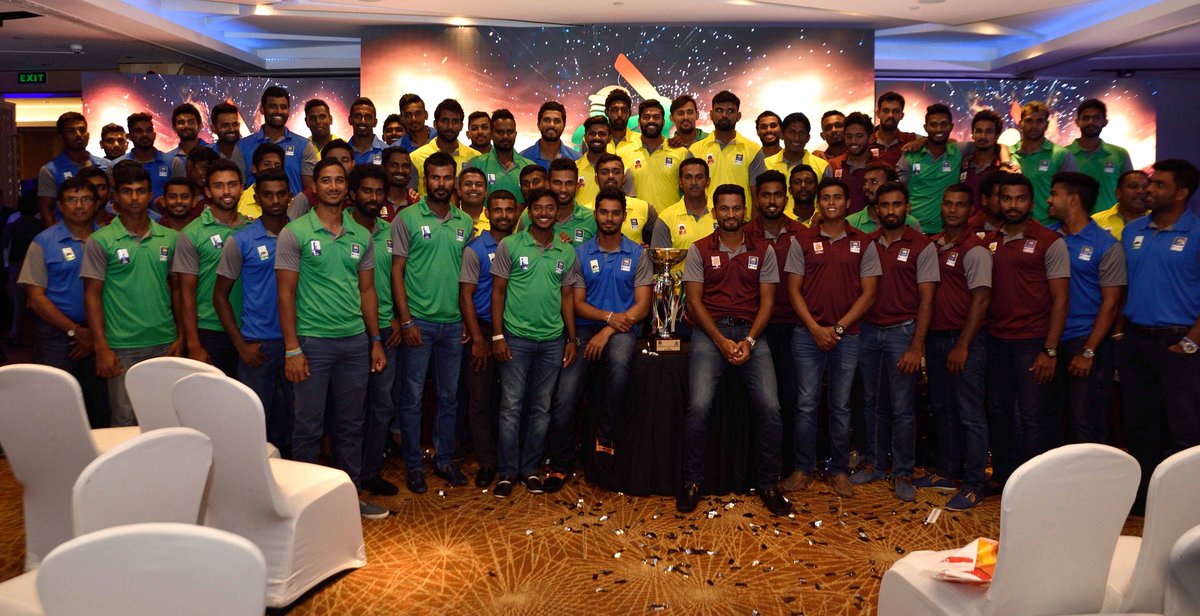 OfficialSLC's tweet photo. SLC will kick start this year's #SLCSuperFour Provincial Tournament' on the 30th March 2018, the topmost domestic fixture in the country, In terms of longer version of the game. (Four day games). 
The media launch of the Tournament held today at Hilton Colombo Residences. https://t.co/iQT3PG41yE