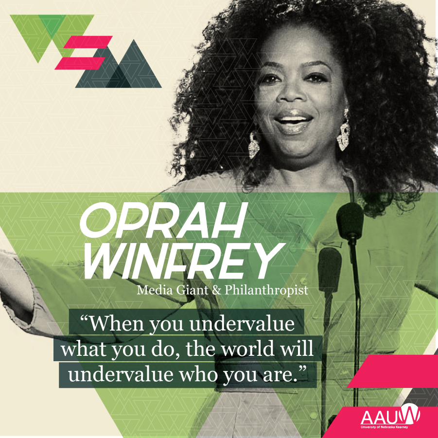 Today’s inspirational woman is Oprah Winfrey, media giant, activist, &amp; billionaire! Through her talk show, TV network, and other business ventures, as well as her charity and activist work, Oprah has inspired us all through her message of courage and determination. #ShedidsoIcan