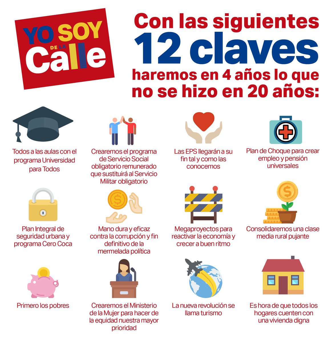DeLaCalleHum's tweet photo. Porque si en 5 años pudimos terminar un conflicto de 50 años, podemos comprometernos a hacer en 4 años todo lo que no se ha hecho en los últimos 20. ¡Somos la #AlianzaColombianista! https://t.co/dOMhSe6ZxV
