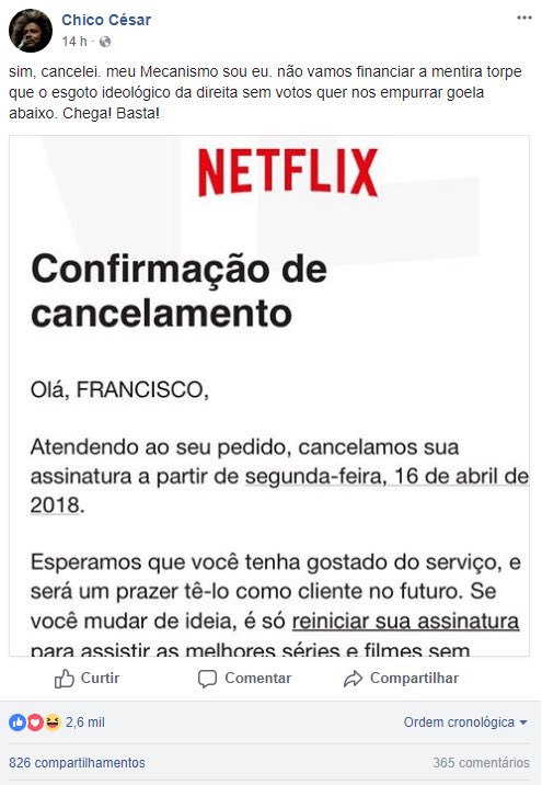 Como cancelar a sua assinatura da Netflix