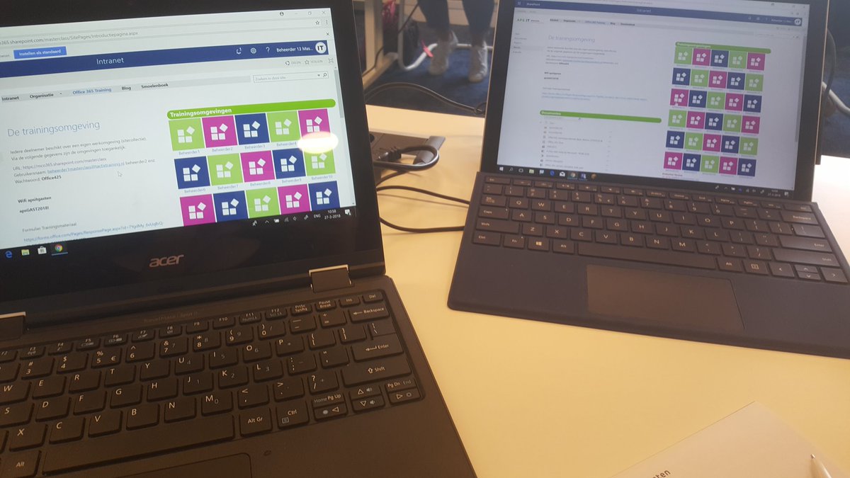 Vandaag de training basis beheer Office 365 gevolgd. Wat een mogelijkheden!