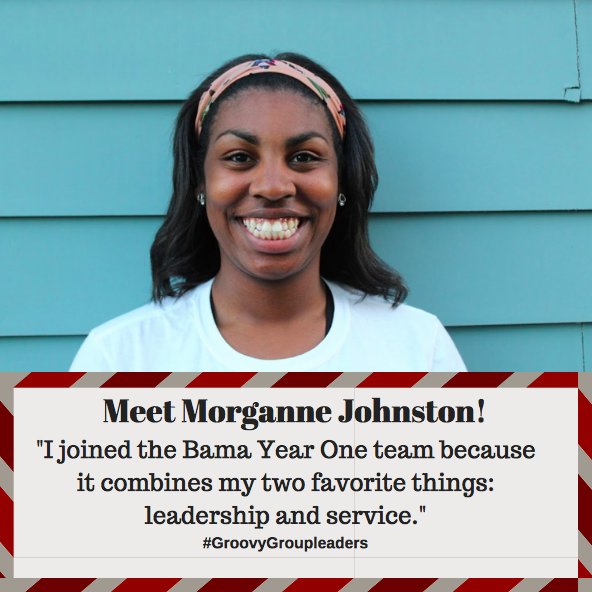 Meet Morganne Johnston! Morganne is a group leader that loves mentoring first year students and watching them grow. #GroovyGroupleaders