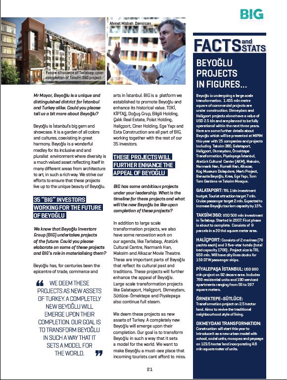 Beyoğlu - Focus On Dergisi Mipim 2018 Özel Sayısı <a href="/AhmetMisbah/">Ahmet Misbah Demircan</a>