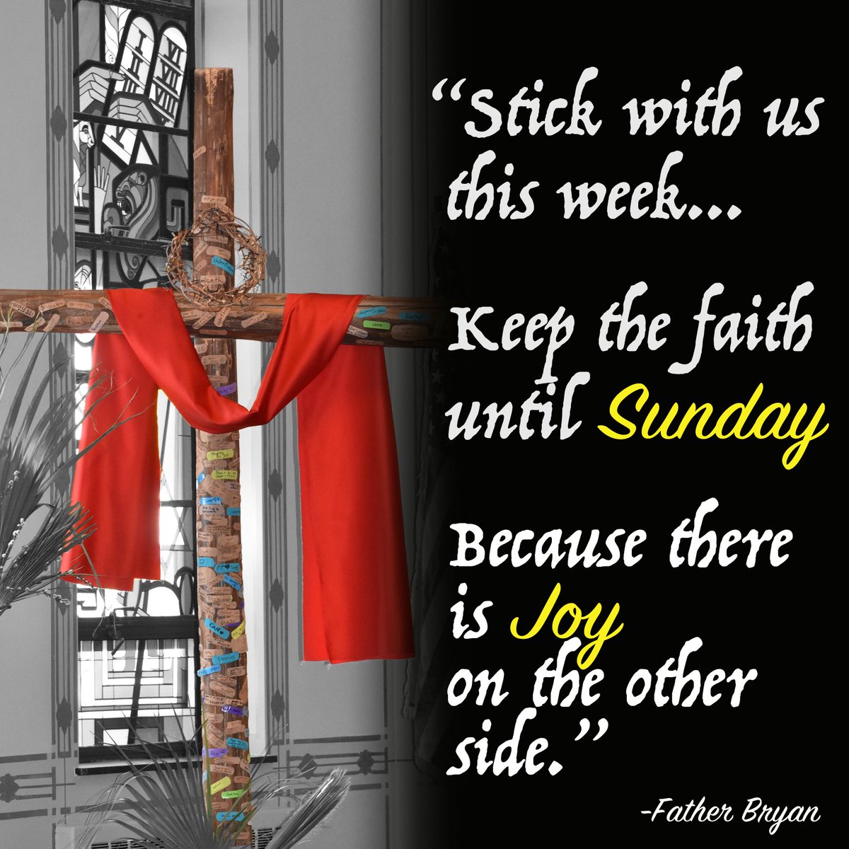 olcpbuffalo's tweet photo. Wise words by our pastor, Fr.Bryan. RETWEET! #truth #lent #HolyWeek2018 #buffalo #catholic @FrZkeepsmiling https://t.co/DpVkza6I8Y