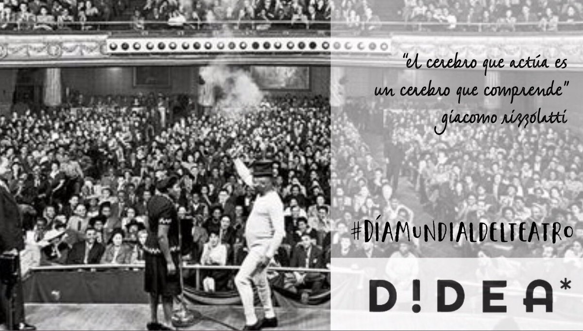 La emoción nos hace partícipes, la emoción nos hace dueños de cada historia, de cada personaje, demostrando la particularidad de las #neuronas en espejo. #DiaMundialDelTeatro #FestivalDIDEA