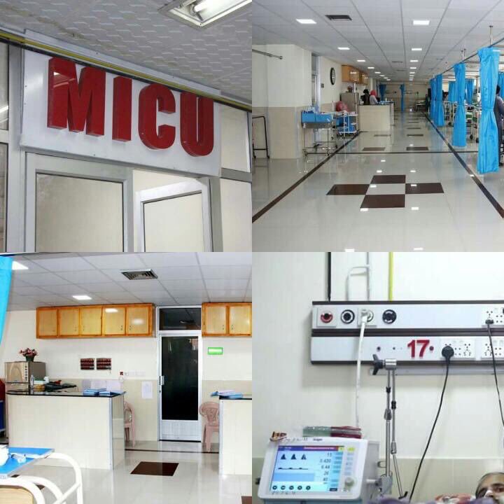 18/25Renovation and upgradation of equipment in Ayub Teaching Hospital with • Increase in bed capacity in ICU, CCU and emergency wards. • Free laboratory tests.• Information management system.