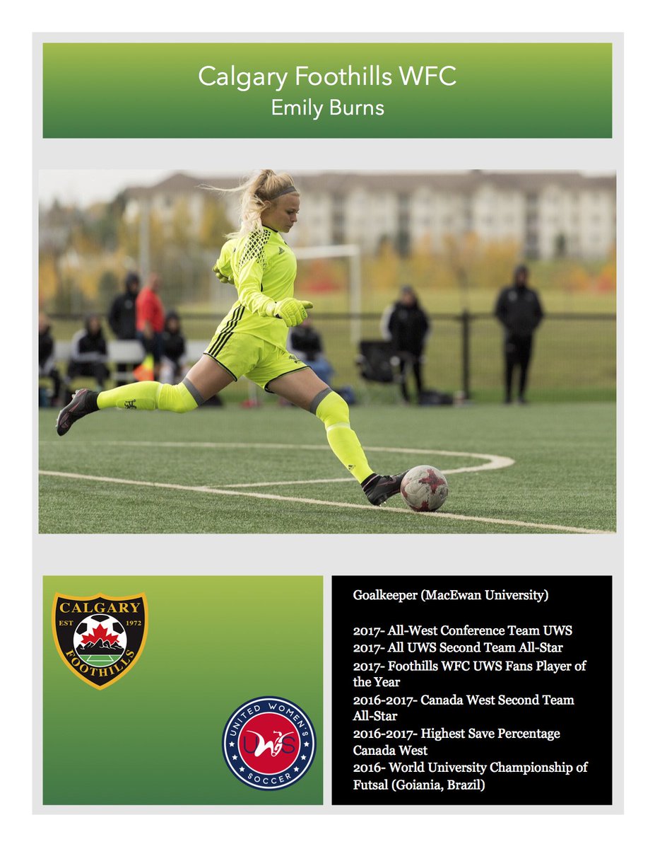 FoothillsWFC's tweet photo. 🚨Foothills WFC UWS Player Signing🚨 Emily Burns
UWS AllStar West Conference Team, UWS AllStar League Second Team, WFC Fan POY @CanadaSoccerEN @canadafootynews @tsoccerproject @FoothillsSoccer @tflann74 @buurnsie @GriffinsSoccer #gofoothills 📸MacEwan https://t.co/UP2dfPaRtn