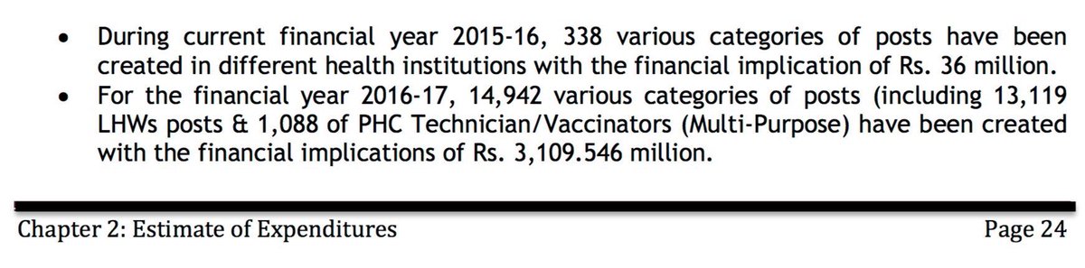 23/25 • Strength of doctors in the province recruited in 5 years increased by 200% from 2500 to 6500 • around 15k jobs created in 2016-17 alone • improvement in salary cap from 10-15k to 42-80k under MTI.