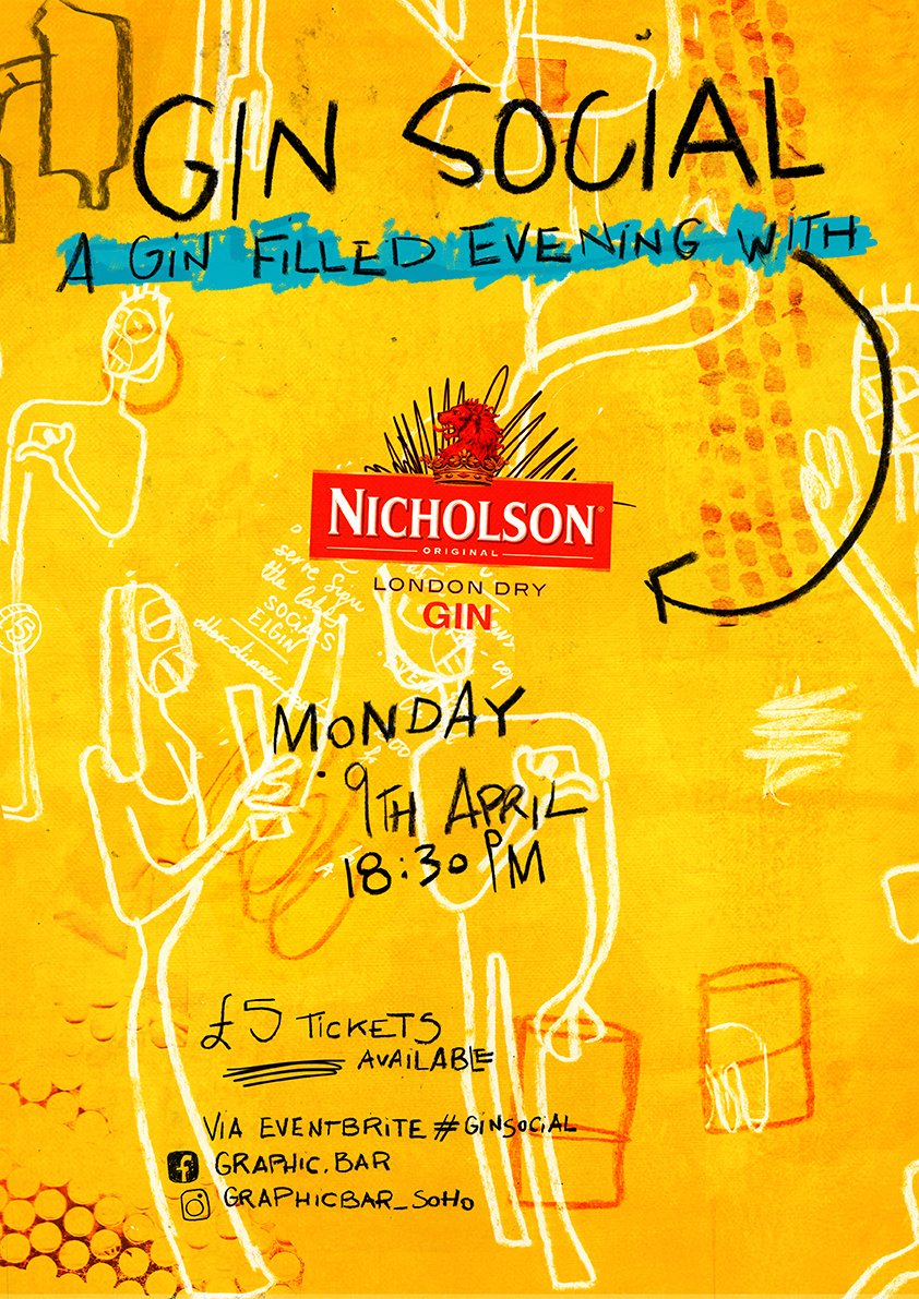 Graphic Bar (@graphicbar) on Twitter photo Guess what's happening on the 09/04/18 : our monthly Gin Social event, in collaboration with <a href="/nicholsondrygin/">Nicholson Gin</a> this time! Grab your tickets here 👉 eventbrite.co.uk/e/gin-social-i… Guess what's happening on the 09/04/18 : our monthly Gin Social event, in collaboration with <a href="/nicholsondrygin/">Nicholson Gin</a> this time! Grab your tickets here 👉 eventbrite.co.uk/e/gin-social-i…