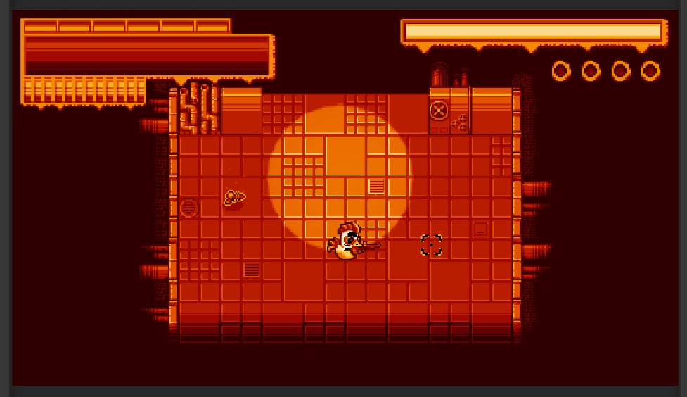 NorsewareOrg's tweet photo. Working on some sweet lighting and screen effects for #MutantChicken! #indiedev #gamedev #pixelart #unity3d https://t.co/WPK0t1s4Ja
