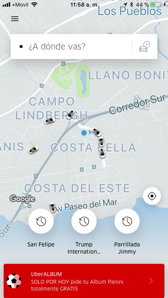 DanielisazaV's tweet photo. Que plomo la promoción de #uber Panama #uberALBUM ..miren la secuencia de fotos ...hay varios autos cerca y cuando solicitas elÁlbum dice que no hay autos disponibles#publicidad engañosa https://t.co/pYlXEvcDkd