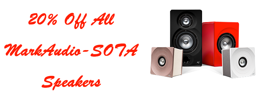 20% off a beautifully executed, uniquely designed, fun pair of speakers. Use code MAR20 at checkout! Featured in <a href="/HuffPost/">HuffPost</a>,  <a href="/Hifiworld/">Hifiworld</a>, <a href="/themasterswitch/">The Master Switch</a>, and winner of <a href="/HomeTheaterRev/">HomeTheaterRev</a> Best of 2017 Award &amp; <a href="/TAS_magazine/">The Absolute Sound</a> 2018 Editor's Choice Award. Visit markaudio-sota.us