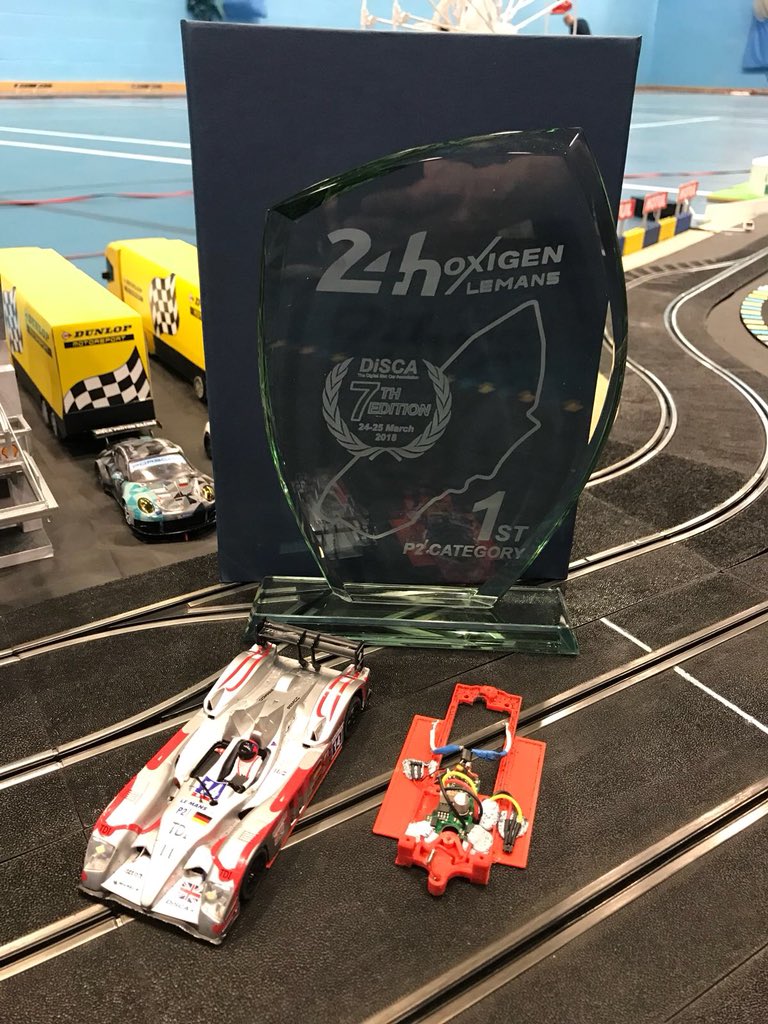 Congratulations to Demon Slot Racing, using our prototype Audi R10 chassis, for winning LMP2 class at the <a href="/officialdisca/">The Digital Slot Car Association</a> 24 hours and 4th overall! #disca24 #SlotCar