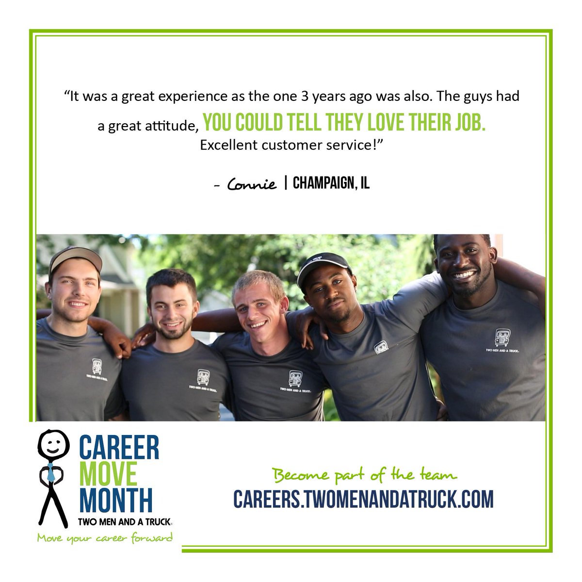 Are you READY to have a new start. Join The Team At TWO MEN AND A TRUCK®