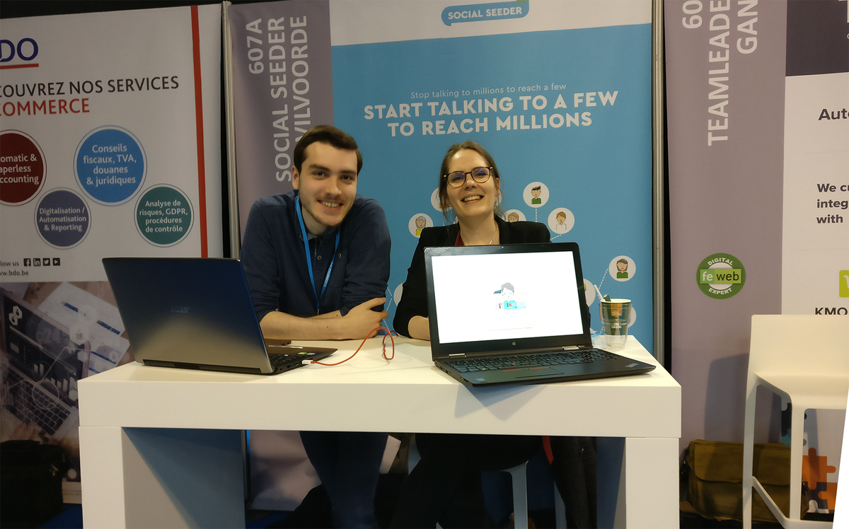 Lukas and Sarah are still at the E-Commerce Xpo in Liège, be sure to pass by their stand 607A and say Hi! 🚀