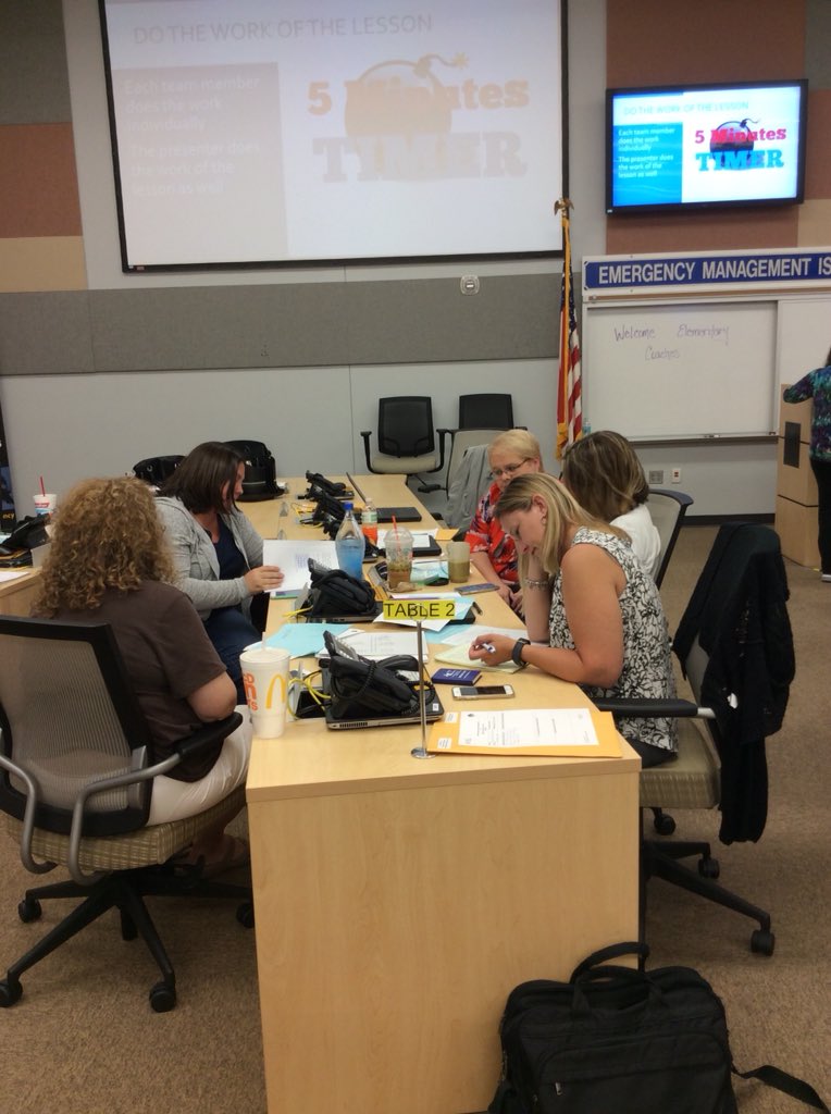 vcsIMPACTcoach's tweet photo. Elementary Cohort 2 Coaches brain sweating doing the Actual student work. #thisishard, #answersplease, @PCorr11  @jennybc1 https://t.co/wrtIUMCaQR