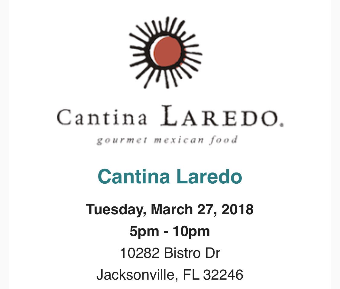 secondchancest's tweet photo. Brain Injury Awareness Month is coming to an end and what a great month it has been! Tonight, bring your family and friends to @cantinalaredo in Jacksonville, Florida to support our mission in sharing inspiring stories! #BrainInjuryAwarenessMonth #Florida #Jacksonville #Nonprofit https://t.co/BJSORauPdA