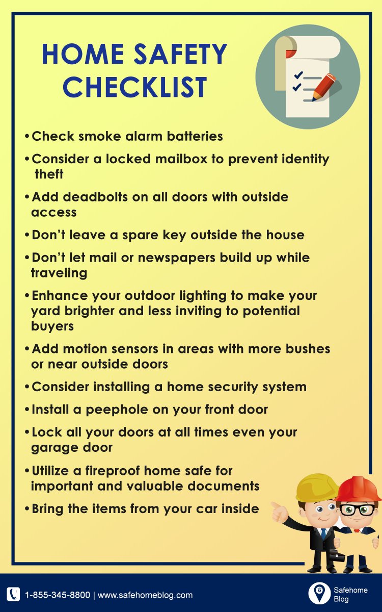 Our Home Safety Checklist will assist you in prepping your home to keep you and your loved ones safe.

Learn more ways to keep your #home #secure on safehomeblog.com