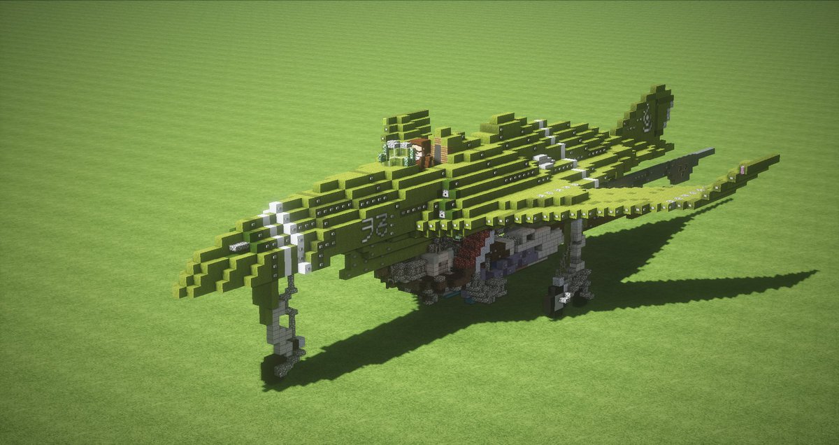 ネコ3世 迎撃戦闘機セズレ ラスティフロントで一番最初に好きになった航空機 流線型でひと目でかっこいい上半身に ゴテゴテの浮遊機関の下半身があわさり最強に見える 浮遊機関を左右非対称にするのに苦労したが 楽しかった Minecraft ラスティ