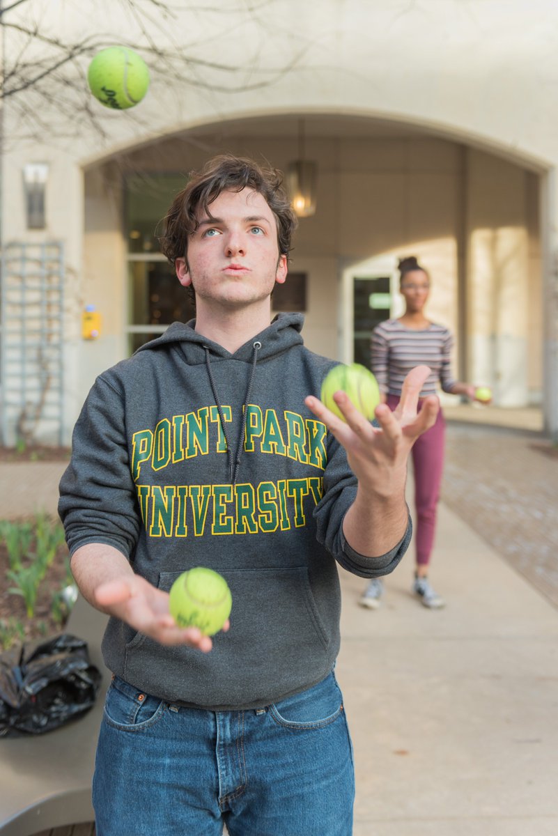 PointParkU's tweet photo. Here, we have students in their natural habitat juggling their many responsibilities at the end of the semester. https://t.co/eu2p3nZOs6