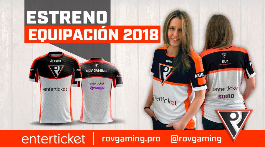 ROVGaming's tweet photo. #Anuncio #EquipacionROV Es hora de presentar nuestra nueva equipación para esta temporada. Y la que estaremos orgulloso de lucir día a día. Agradecer a @osofarlopero_cs por su diseño y a @SumoSport por la calidad de las camisetas.

¡Seguimos creciendo! #GoROV https://t.co/6beqcWfCuc