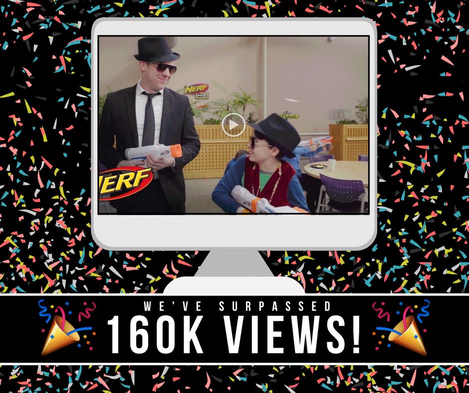 improvasylum's tweet photo. LET’S PAR-TAY! Mmmhmm... The #Nerf spot that we produced for @Hasbro has surpassed 160K views!!! 🎉🎉

SO FUN! Watch >> https://t.co/2uAPDW3Lie 💥 #improvasylum https://t.co/LP4oaeBLP1